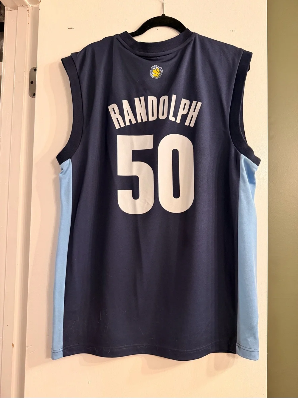 adidas Memphis grizzlies Basketball Jersey Navy & Light Blue #50